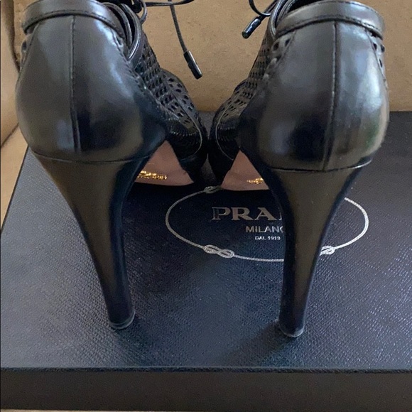 Authentic Prada Peep Toe Heels - Picture 11 of 13